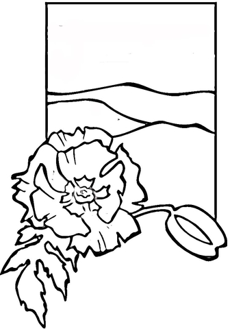 Poppy  Coloring Page